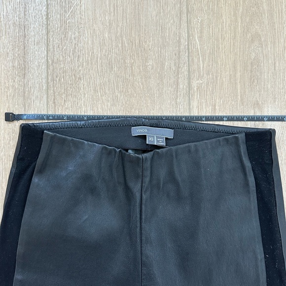 Vince Black Leather Leggings - Picture 2 of 8